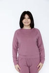 Women's Basic Pullover - Rose Brown